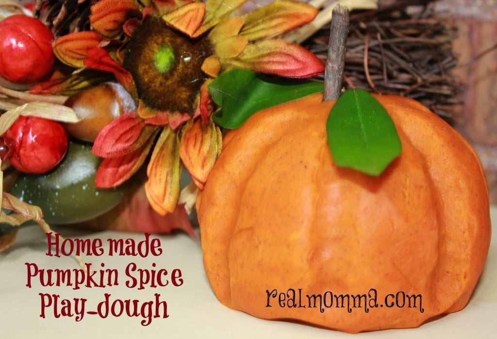 Homemade Pumpkin Spice Playdough