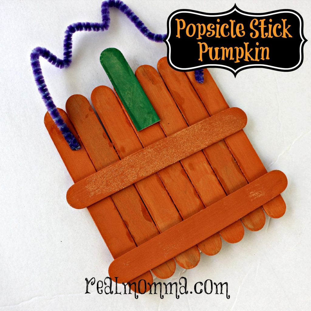 Popsicle Stick Pumpkins back
