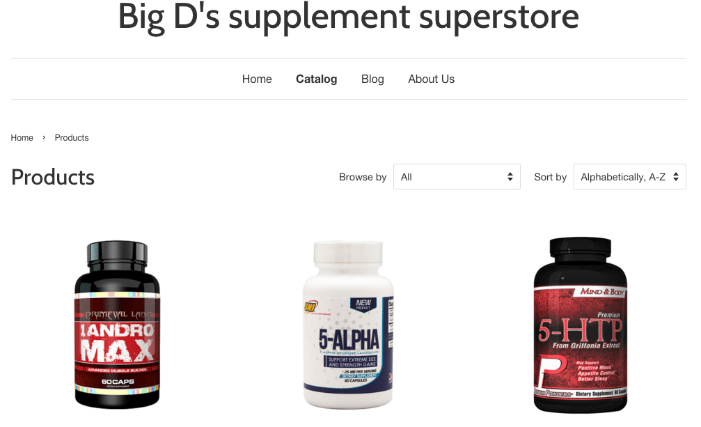 Big D's supplement superstore
