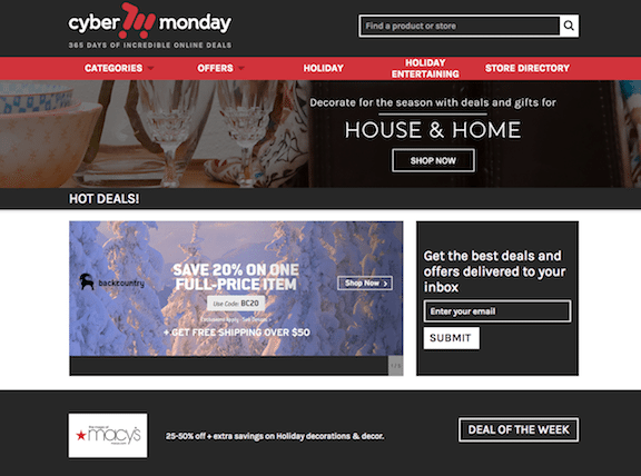 CyberMonday has the best holiday deals