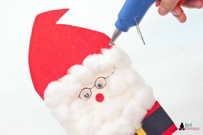 DIY 3D Santa Claus Card step 18