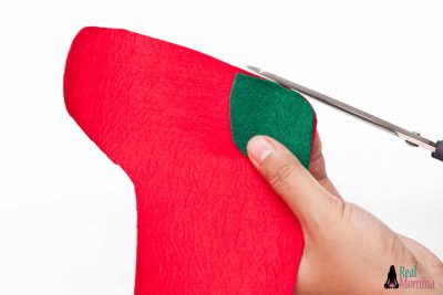 DIY Christmas Stocking for Gift Giving step 10