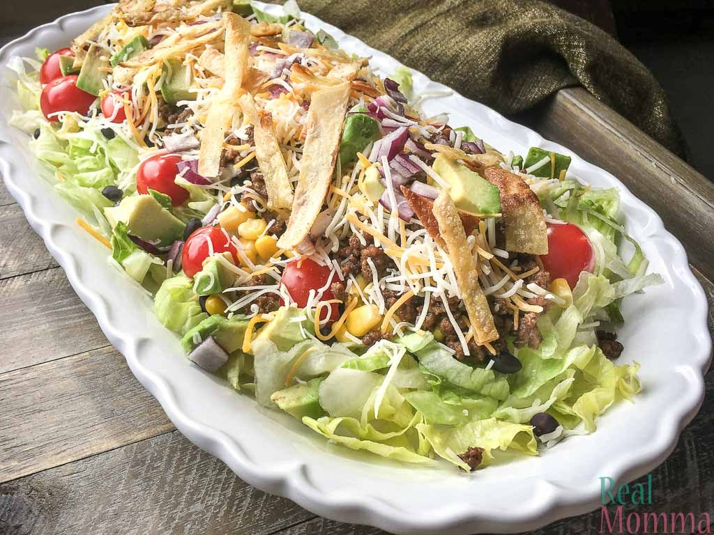 Healthy quick and easy taco salad