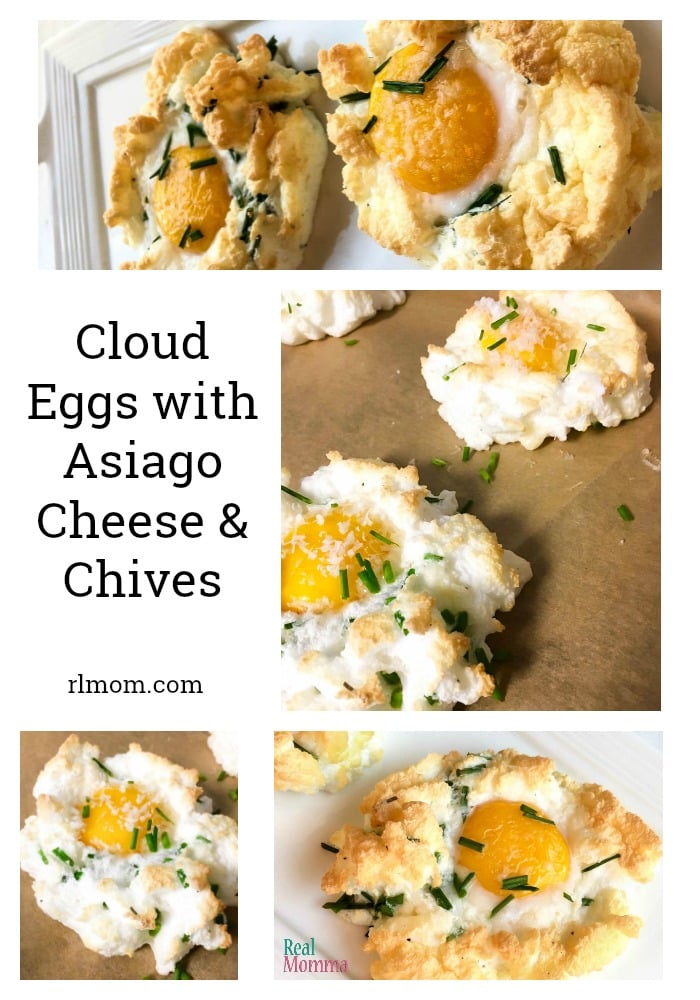 Cloud Eggs with Asiago Cheese Chives Recipe is great for brunches