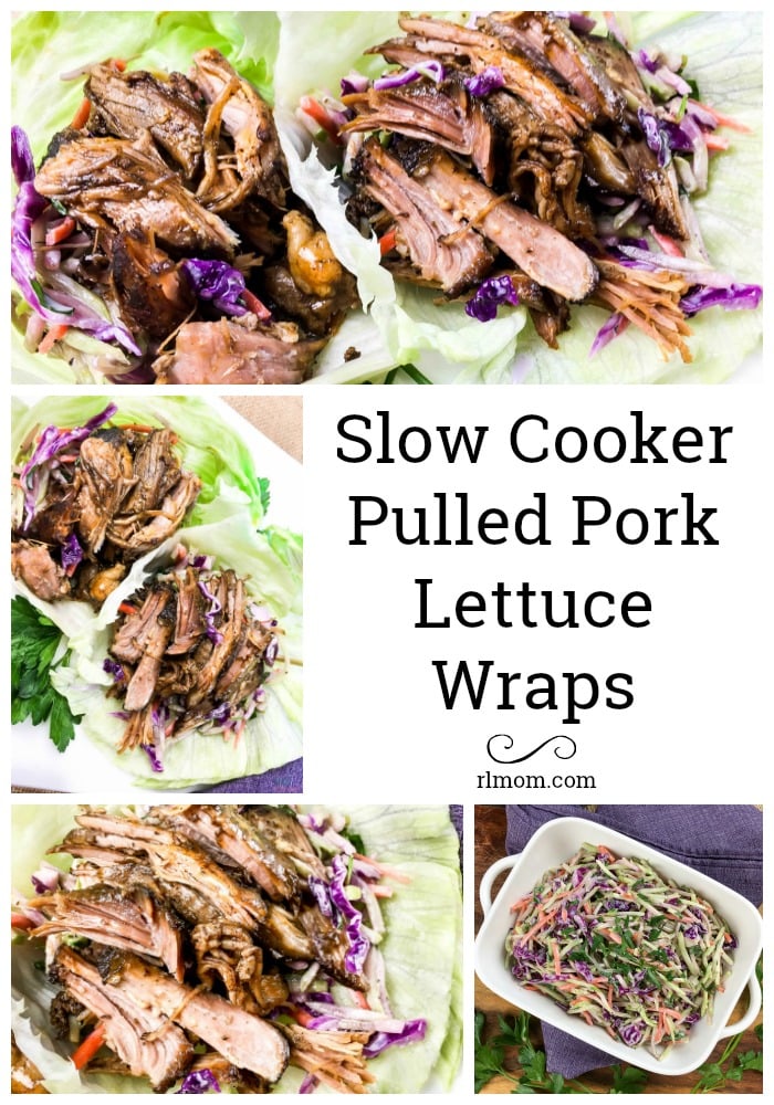 Slow Cooker Pulled Pork Lettuce Wraps