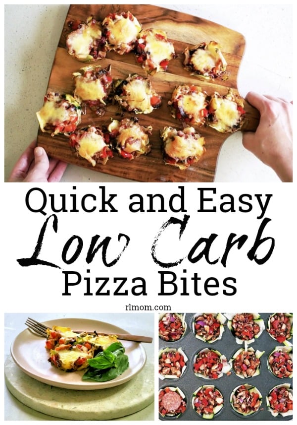 This quick and easy low carb pizza bites recipe is great for meal prep days.