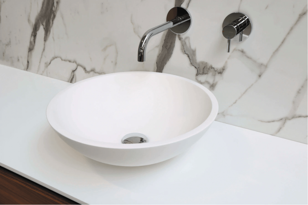 An example of a sink that will need hot water.